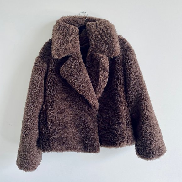 Banana Republic Brown Teddy Jacket - Picture 2 of 8